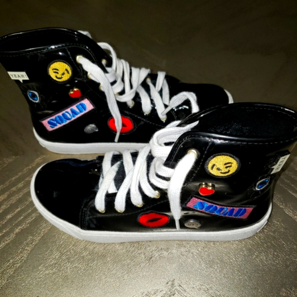 Sam Edelman Girls' Harriet Heidi Embellished High Top Sneakers-Big Kid's size 4